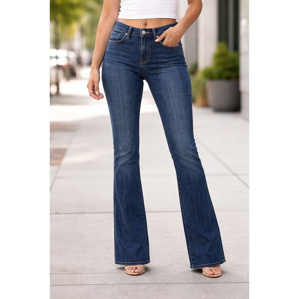 Rock & Republic Kasandra Bootcut Jeans Womens 8‎ Dark Wash Low Rise Western Boho